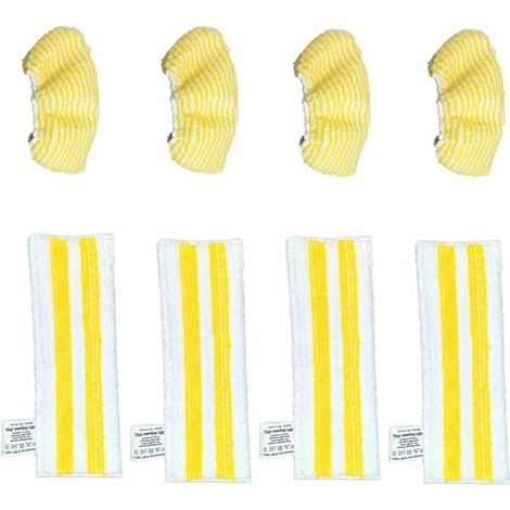 Chiffons de nettoyage compatibles avec l'aspirateur à main Karcher SC2 SC3 SC4 SC5, housse de nettoyage en microfibre, accessoires pour balai vapeur (1/5)