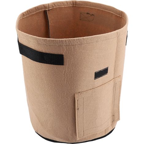 Sac de plantation respirant pour pommes de terre et tomates, sac de culture pour légumes de jardin extérieur (marron) (1/5)