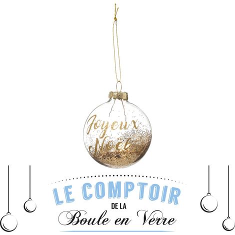 Glas-Weihnachtskugel 70 mm Goldgelb - Atmosphera créateur d'intérieur