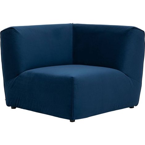 Mobile angolare kiona in velluto 99x75cm blu - Atmosphera créateur d'intérieur (1/4)