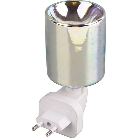 Fondoir à bougies électrique 3D cylindrique, chauffe-cire sans fumée, veilleuse pour chambre et salon, prise UE 220 V (1/5)