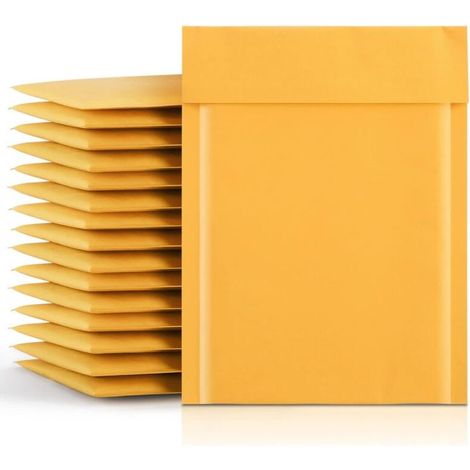 Bardusch-Paquet de 25 enveloppes matelassées à bulles kraft 4 x 6 avec fermeture hermétique (1/5)