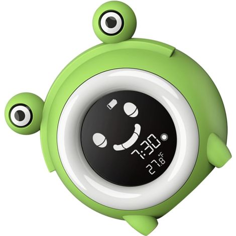Réveil Veilleuse Dessin Animé pour Garçon et Filles, Horloge Lcd (1/5)