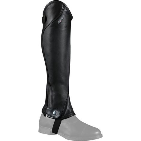 XS, Nero e Marrone: Ghette unisex in pelle con inserto marrone modello Essen