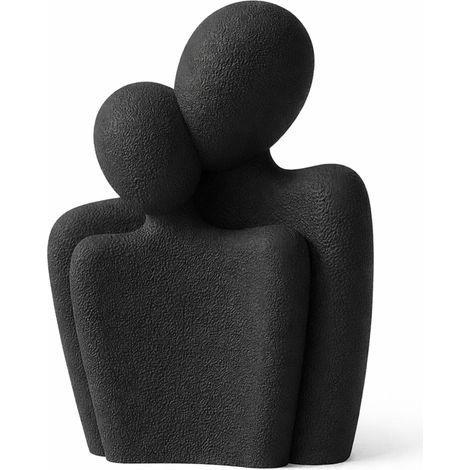Figur für Paare, schwarz, faltbar, minimalistische Liebesdekoration