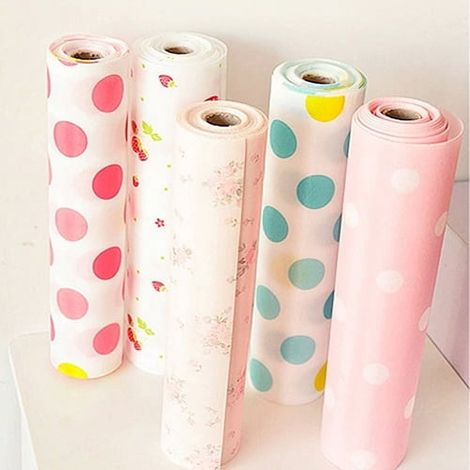 Tapis De Tiroir - 300 cm x 30 cm - Matière PET Souple - Imprimé Décoratif - Anti-humidité - Pour Armoires De Cuisine Et De Salle De Bains - 1 Pièce (1/5)