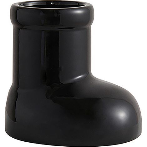 Vase en céramique Petit modèle noir Bottes rouges créatives Décoration de Noël inspirée chaussures Instagram (1/5)