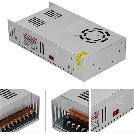 YY‑500‑12 Regler Schaltnetzteil AC 90‑264V auf DC 12V 41,7A 500W IP20 für Überwachungsgeräte (1/5)