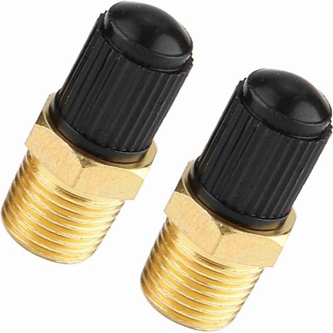 2-teiliges Messing-Luftkompressor-Tankfüllventil, 1/8" NPT MPT (1/5)