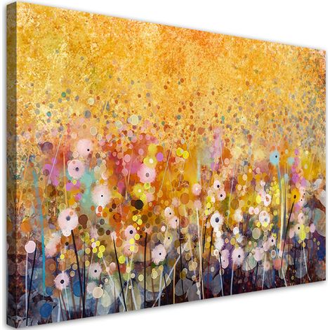 Quadro su tela, Flowers Meadow Nature - 60x40 (1/4)
