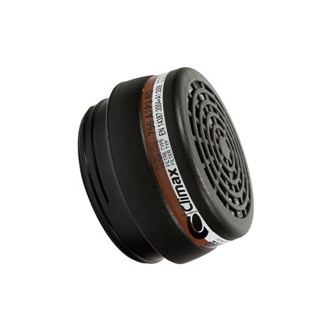 Lotto di 2 cartucce filtranti con fissaggio a vite per semi-maschera di protezione 9809355. Categoria A2P3 contro gas, vapori