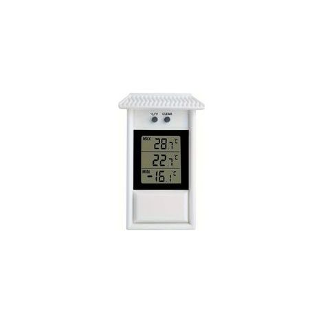 Digitales Thermometer, Gartenthermometer, geeignet für Gewächshauspflanzungen, Gartenthermometer mit Speicherfunktion - Crezuo