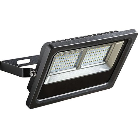 Projecteur LED DON 100W IP65 120° 4000K CRI80 IK08 en Aluminium Noir - Groupe Rossini - Lampe Industrielle à Haute Efficacité Lumineuse (1/4)