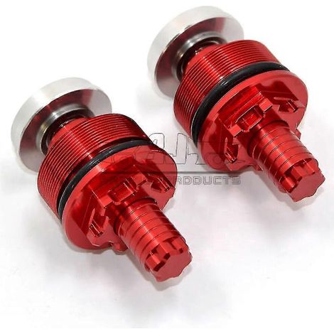 Schraubenabdeckung für die Federvorspannungseinstellung am vorderen Stoßdämpfer für Yamaha XVS 650 1100, XT 600 400, XJ 6N 600, XJ600, FZS 600 Fazer – Rot