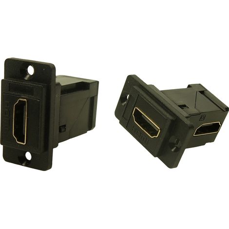 Cliff CP30753 HDMI-Adapter Buchse, Einbau   Schwarz 1 St.