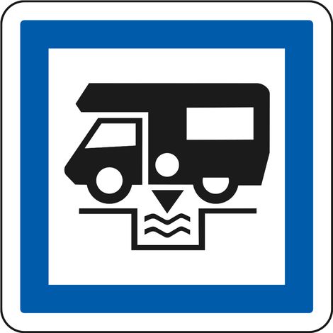 Panneau Indication CE24 – Station de vidange pour caravanes – Gamme ECOLIGN – Classe 1 – 350 mm (1/5)