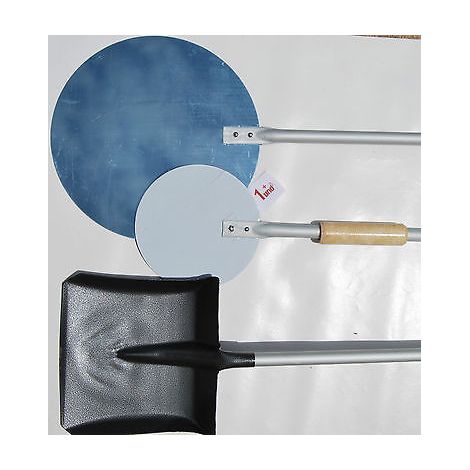 SET 3 PALE PALA PIZZA TONDA 30CM PICCOLA 16CM E PALA RACCOGLI BRACE