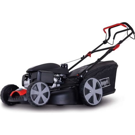 Cortacesped de gasolina autopropulsado 6en1 166cc 51cm Scheppach ms170-51h