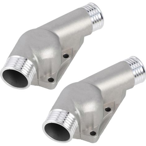2 couvercles de boîtier de thermostat en aluminium poli avec joint, pour BMW M3 Z3 E34 E36 (réf. 11531722531 et 11531740437). (1/5)