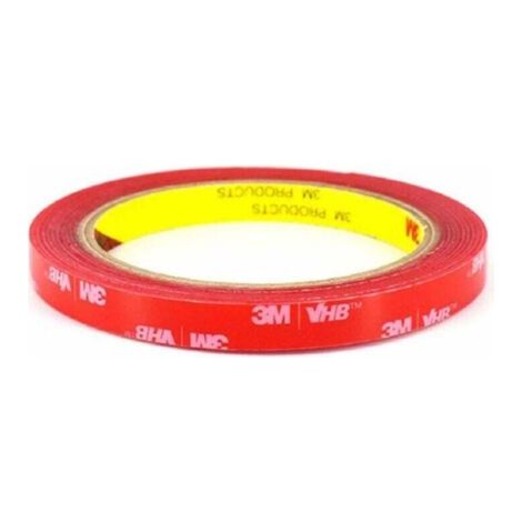 3M VHB 4910 Double Face Transparent Extra Fort, Ruban Adhésif, Imperméable et ultra Résistant aux Hautes Températures pour Décoration & Fixation de Voitures, de Maison (6mm x 3m)