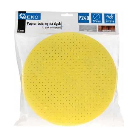Disco de lija con forma de jirafa y agujeros de 225 mm P240, 1 unidad. (1/3)