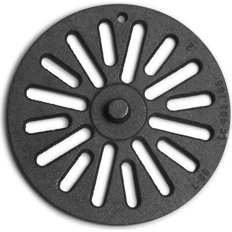 Grille à cendres pour poêles à cheminée Mona de Wamsler - fonte - dimensions d'encastrement parfaitement adaptées (1/2)