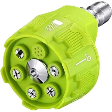 Boquilla pulverizadora multifuncional 6 en 1 para hidrolimpiadoras de hasta 3500 psi – Accesorio para hidrolimpiadoras - Crezuo (1/4)