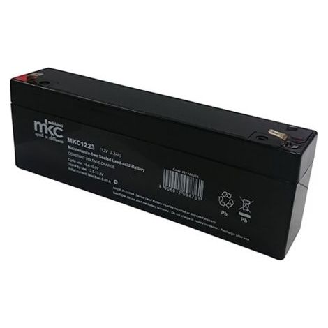 MKC batteria al piombo ricaricabile 12V 2.3Ah faston 4.8mm - MKC1223