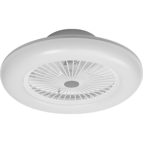 LEDVANCE Smart WiFi LED luce del ventilatore da soffitto, rotondo, bianco, dimmerabile, velocità dell'aria regolabile, include il telecomando, controllabile tramite app e assistente vocale (1/4)