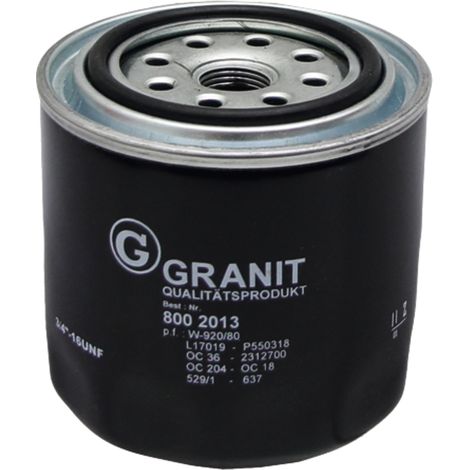 Filtro olio motore 1 bar 62 mm GRANITO 02-800176 (1/3)