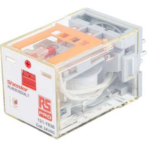 RS PRO Relais sans accrochage 3 RT, bobine 24V c.a. Enfichable 300W ( Prix pour 1 ) (1/2)