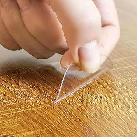 Doppelseitiges, rundes, extra starkes Klebeband, 24 Stück, multifunktional und wiederverwendbar, transparent, waschbar, Nano-Klebeband zum Befestigen verschiedener Gegenstände im Auto, in der Küche, z