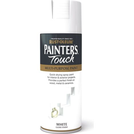 Rust-Oleum Painter’s Touch Spray Paint 400ml Gloss - White