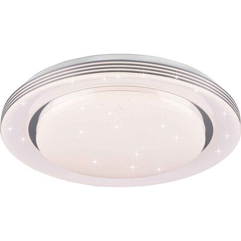 Plafoniera LED, effetto stelle, bianco, D48 cm, Atria (1/5)