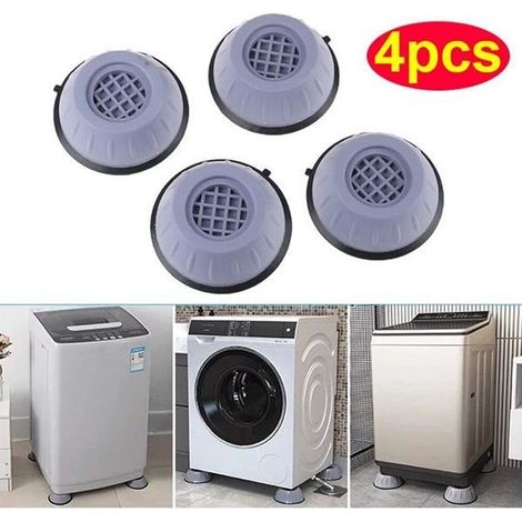 4 pièces à laver Machine anti-vibration, tapis antidérapant, sèche-linge au sol. (1/4)