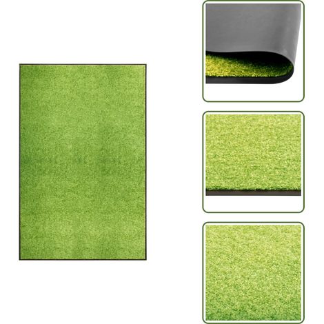 Paillasson lavable Vert 120x180 cm - Tapis D'entrée - Paillasson Extérieur - Paillasson Intérieur - Tapis Absorbant - Tapis Washable (1/5)