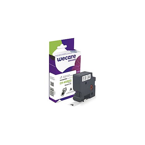 WECARE Etiqueta Blanca Texto negro para DYMO D1 45803 19mmx7m