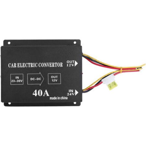 Car Truck 40A 480W DC 24V to 12V Power Converter Electric Voltage Reducer Step-Down Transformer (1/5)