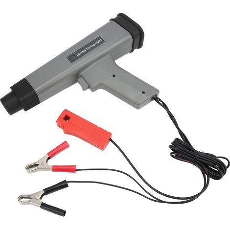 Lampe stroboscopique numérique pour l'allumage de moteurs, 12 V, pour voitures, motos et bateaux. (1/5)