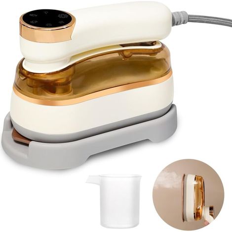 Mini Fer à Repasser Voyage, 1200W Fer à Repasser Vapeur, Défroisseur a Vapeur Portable, Rotative à 180 ° Pliable, 20s de Chauffage Rapide, Defroisseur Vetement pour La Maison & Les Voyages (1/5)