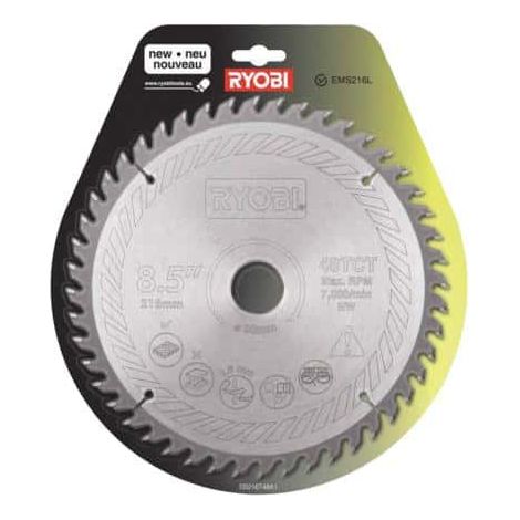 Ryobi SB216T48A1 Lama Sega Circolare Ø 216mm 30mm 2,4mm 48T Legno EMS216L