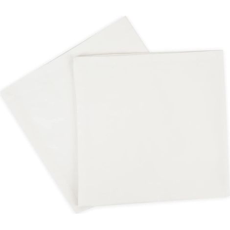 Lntyq 4 pièces - Serviettes de Table surdimensionnées Coton 45 CM x 45 CM (18 po x 18 po), Blanc - Tissu épais pour Une Utilisation Quotidienne (1/5)