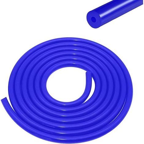 Tuyau En Silicone Durite De Depression Tuyau à Vide En Silicone 5 m DiamèTre IntéRieur 3 mm Bleu Convient à Toutes Les Pompes à Air, ManomèTres, Raccords à Vide De Turbine (bleu 3mm) (1/5)