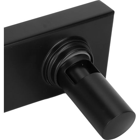 Siphon de sol encastré linéaire de 30 cm en acier inoxydable 304 noir mat avec couvercle amovible (1/5)