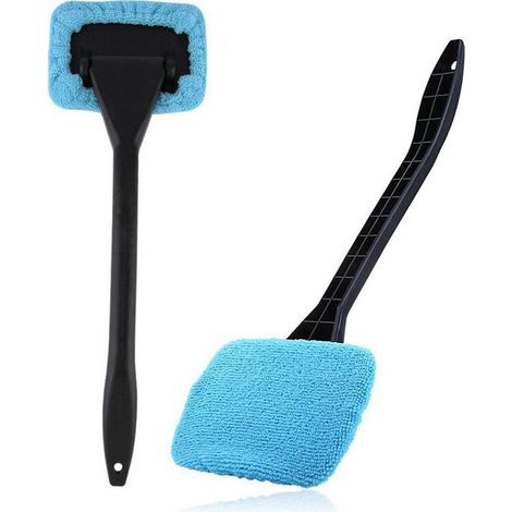 Kit de nettoyage de vitres de voiture, outil de nettoyage de pare-brise, essuie-glace intérieur à long manche, accessoires auto (1/5)
