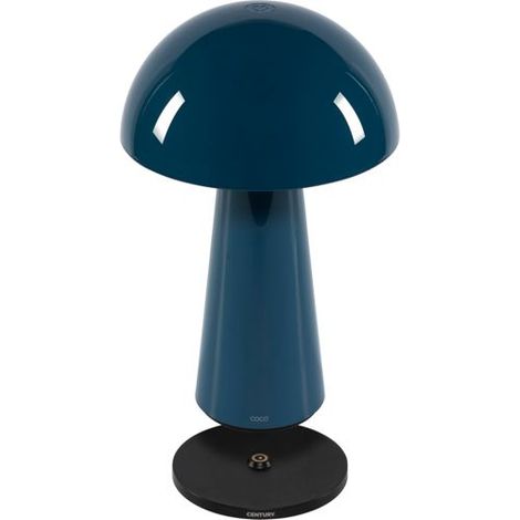 Century COCO Tischlampe LED in avionblau, elegantes Design