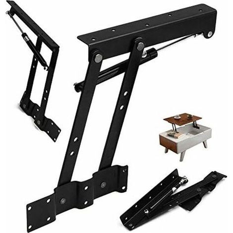 1 paire de charnières à ressort pour table basse avec mécanisme de levage pneumatique pour table basse (1/5)