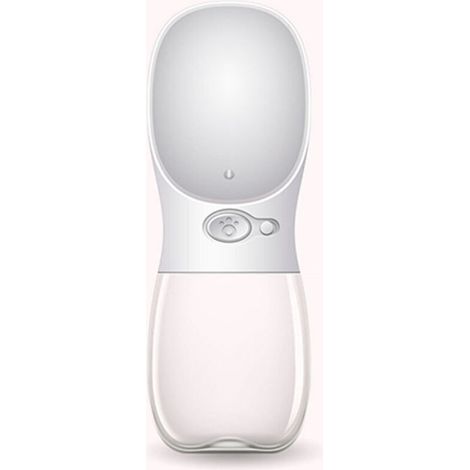 Bouteille d'eau pour chien 350 ml portable pour l'extérieur - Blanc (1/2)