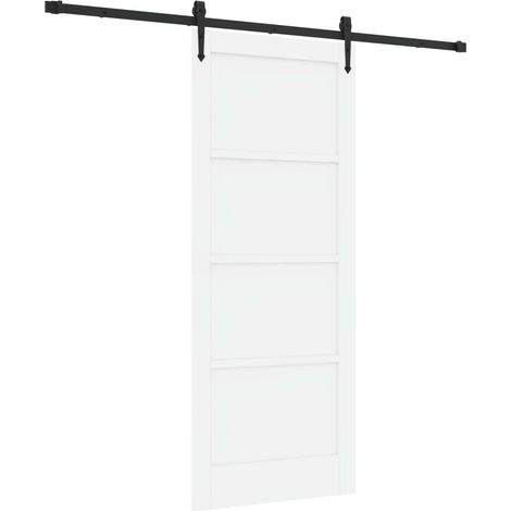 Maison Exclusive - Schiebetür ORKDAL Weiß 83 x 202 cm Massives Ki