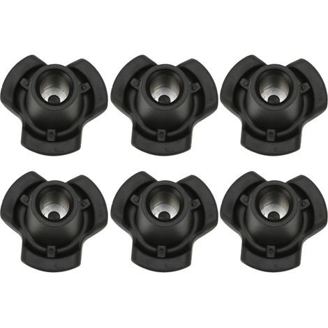 6 embouts antidérapants pour cannes et béquilles, embouts de rechange pour bâtons de marche, diamètre 16mm (1/5)